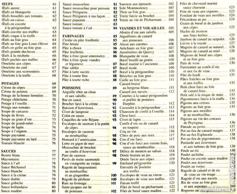 P&Eacute;RIGORD - cuisine - GASTRONOMIE / Livres et BD
