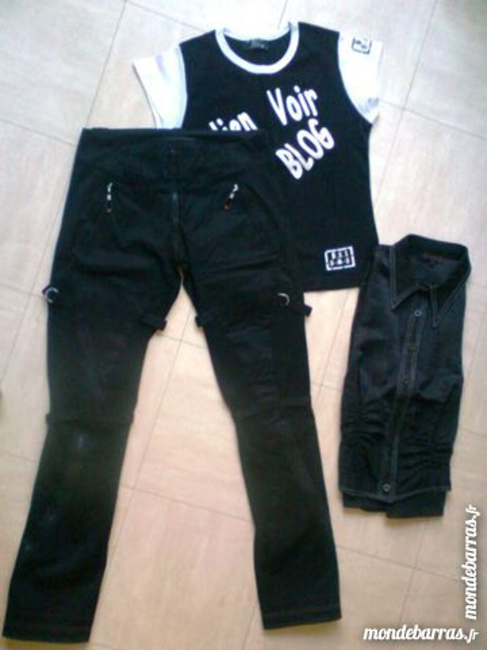PANTALON noir, T.Shirt, chemisier - 36 - zoe Vêtements