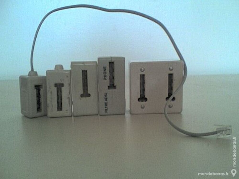 Adaptateur gigogne filtre adsl prise tel Téléphones et tablettes