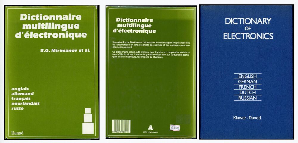 Dictionnaire multilingue d'&eacute;lectronique (5 langues) Livres et BD