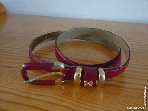 Ceinture femme rouge fine 2 Couternon (21)