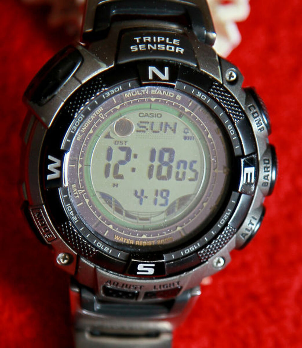 Montre CASIO PROTREK 1500 Titane Bijoux et montres