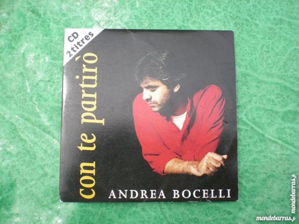 &quot;CD 2 titres Andrea Bocelli &quot;&quot; Con te partiro&quot; CD et vinyles