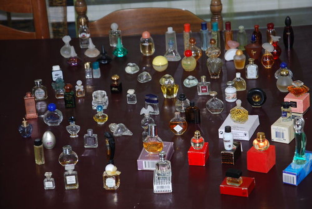 collection de miniatures de parfums 