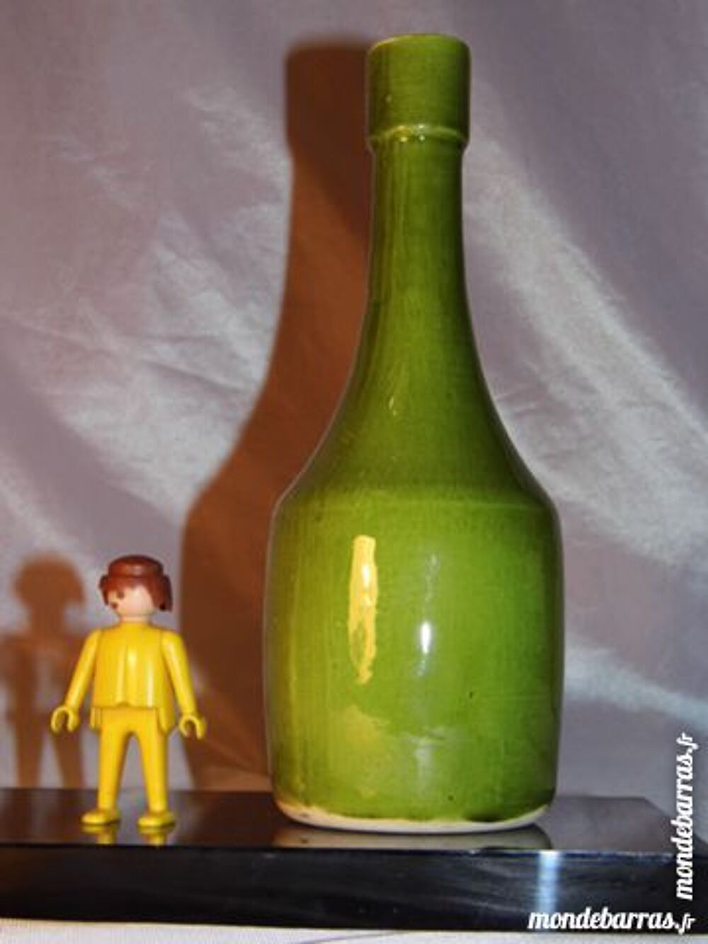Bouteille c&eacute;ramique sign&eacute;e FD vintage c&eacute;ramiste Décoration