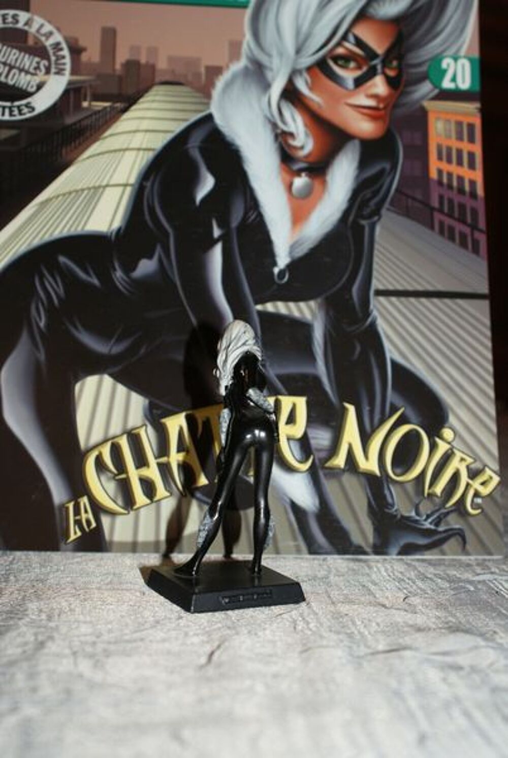 figurine en plomb "marvel eaglemoss" La chatte noire 