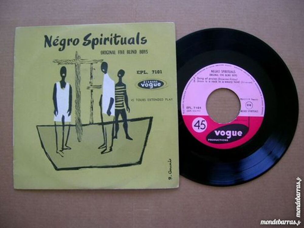 EP FIVE BLIND BOYS Negro spirituals CD et vinyles