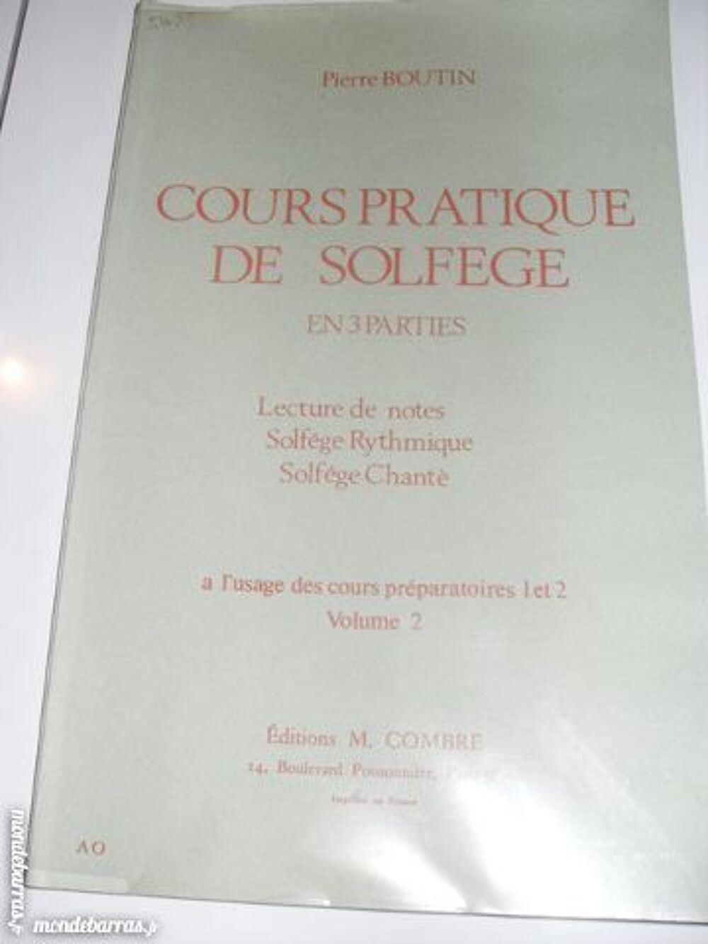 Cours pratique de solfege Livres et BD