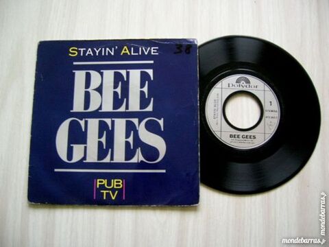 45 TOURS BEE GEES Stayin' alive/Subway - PUB TV 8 Nantes (44)