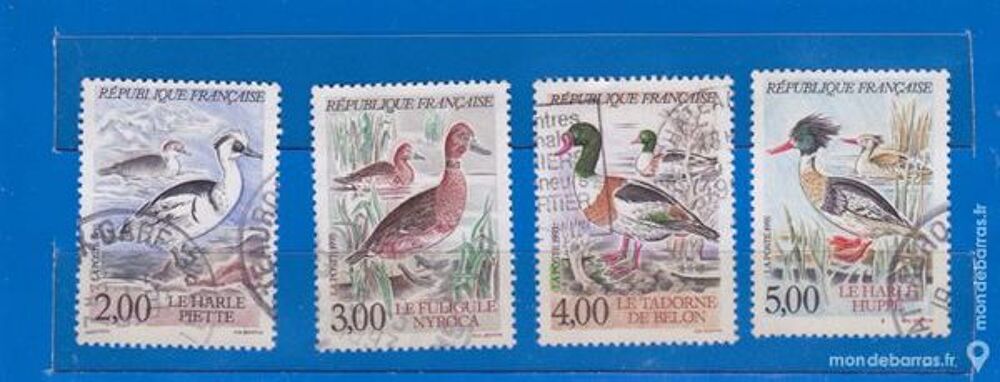 Timbres canards prot&eacute;g&eacute;es obliteres france 1993 