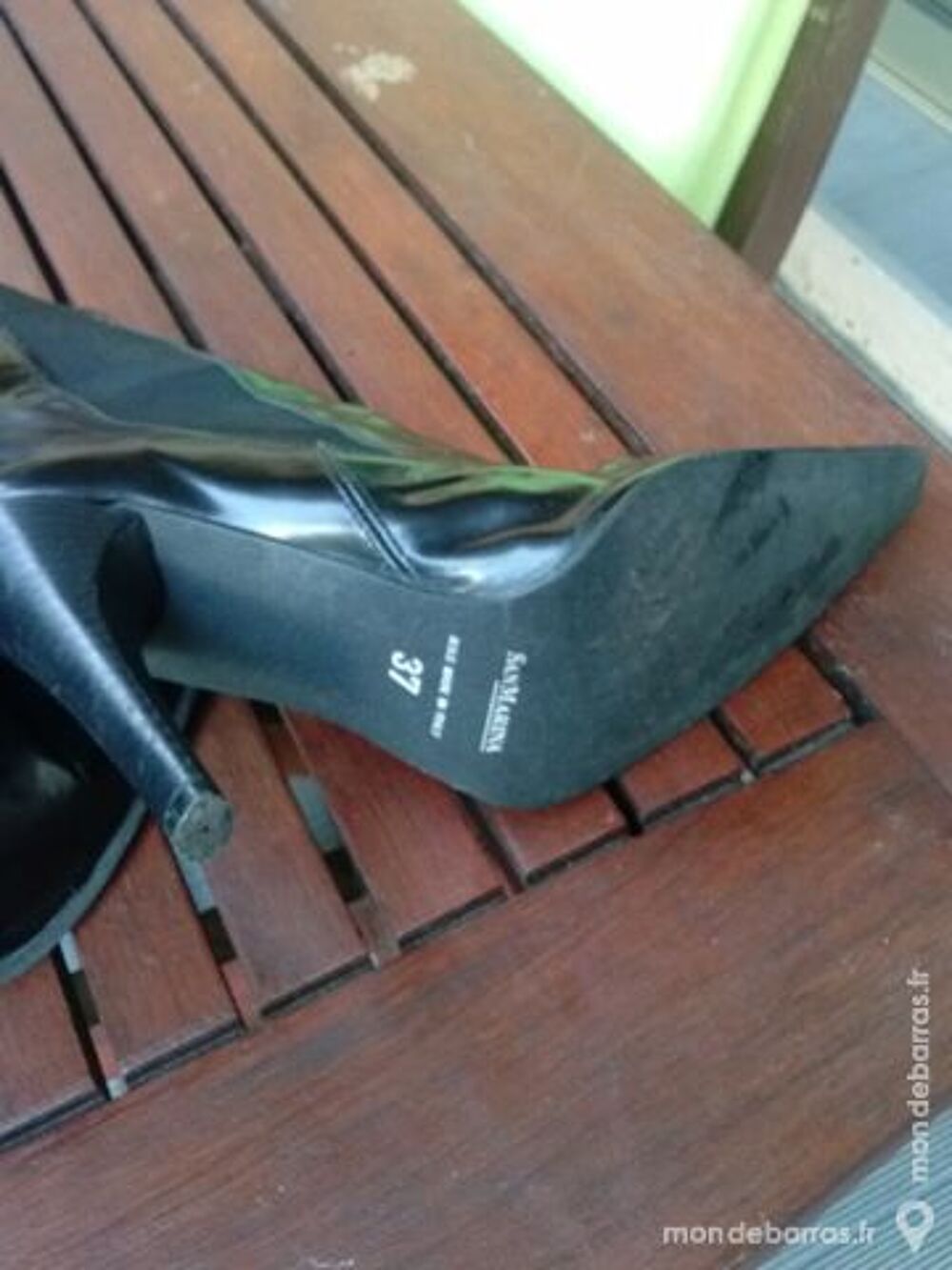 bottines cuir noir san marina Chaussures