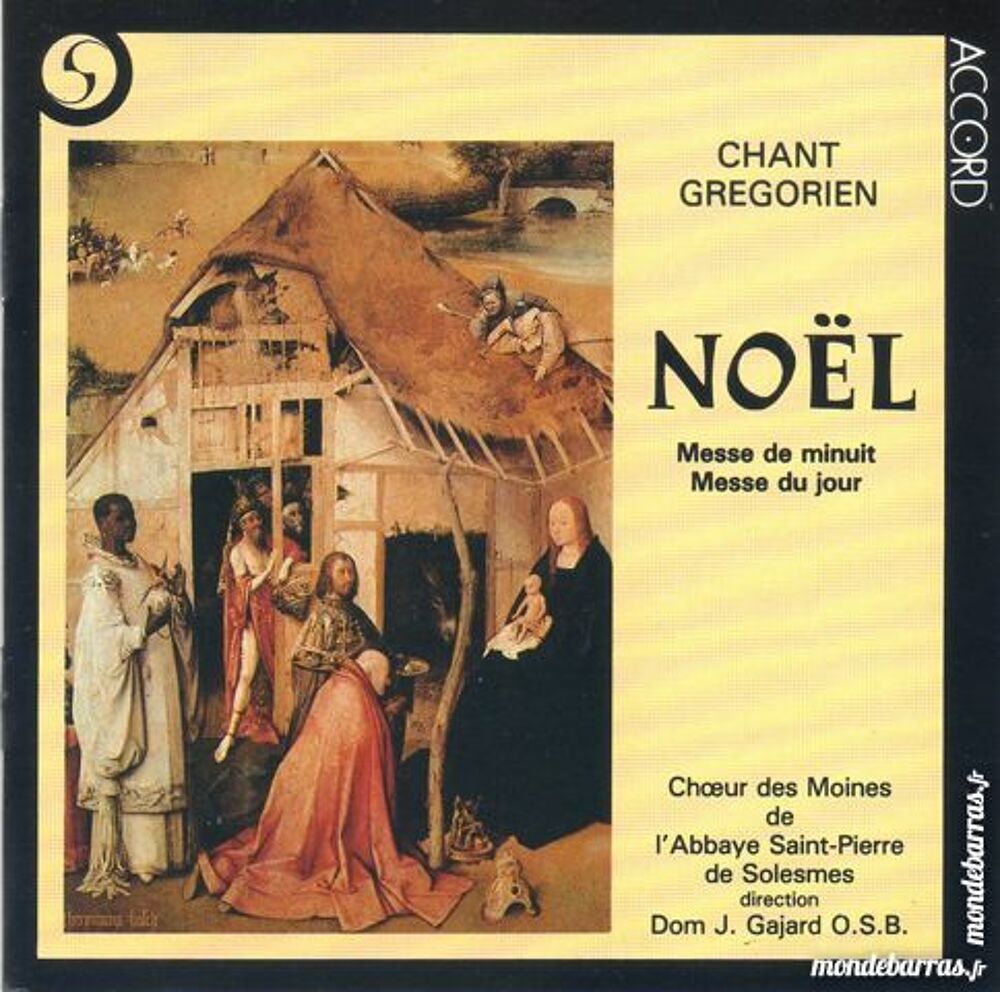 CD's &amp; microsillons de Chant Gr&eacute;gorien CD et vinyles
