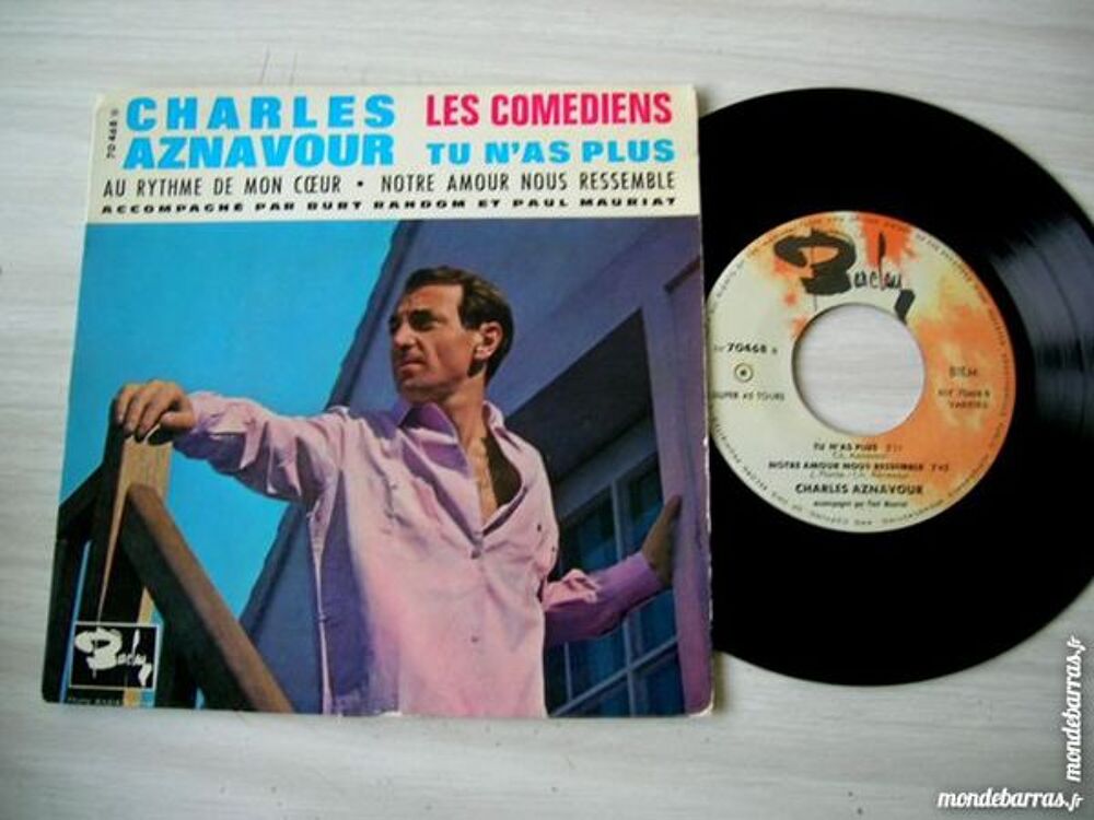 EP AZNAVOUR Les com&eacute;diens CD et vinyles