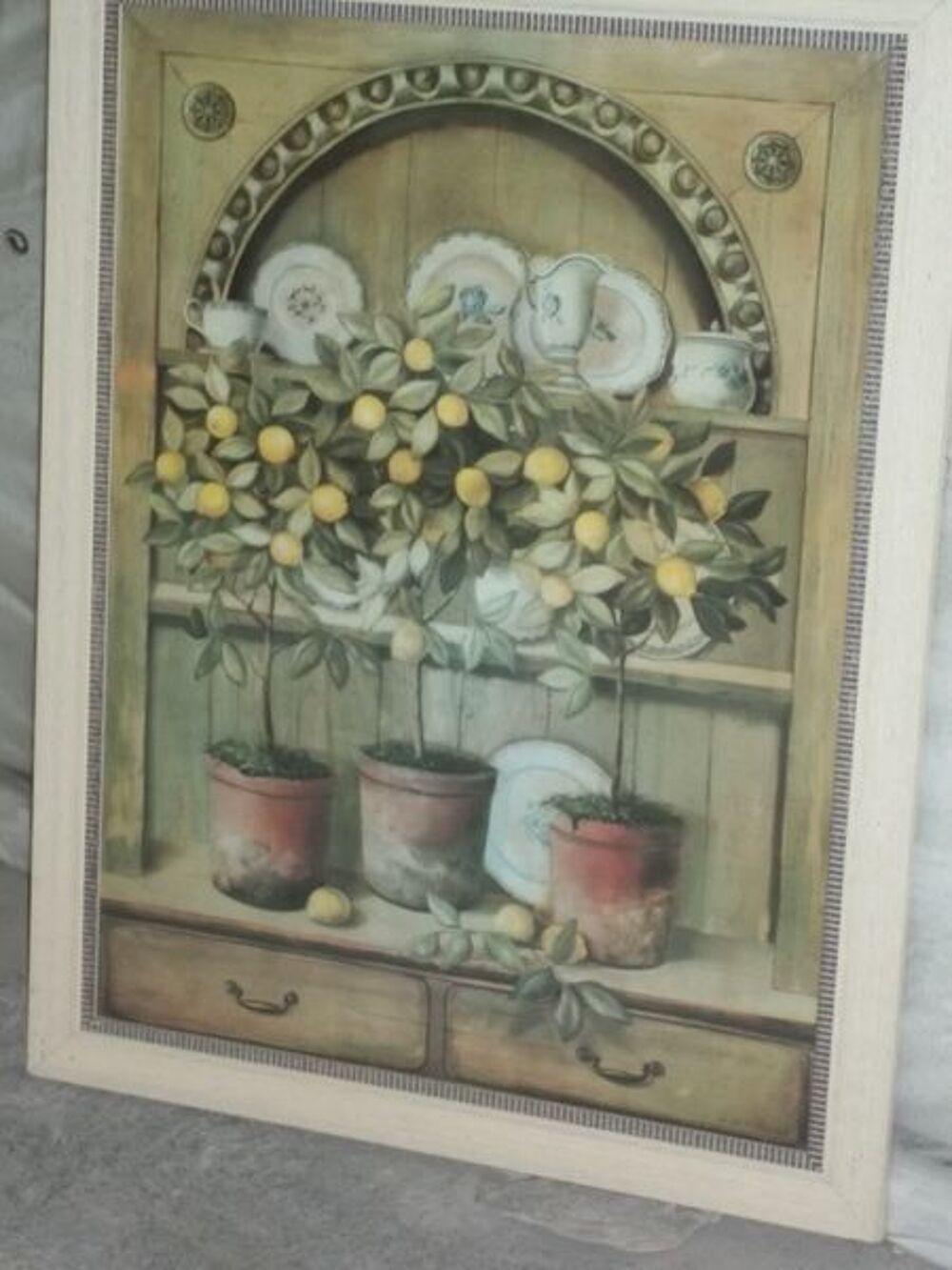 cadre sous verre "citronnier" Décoration