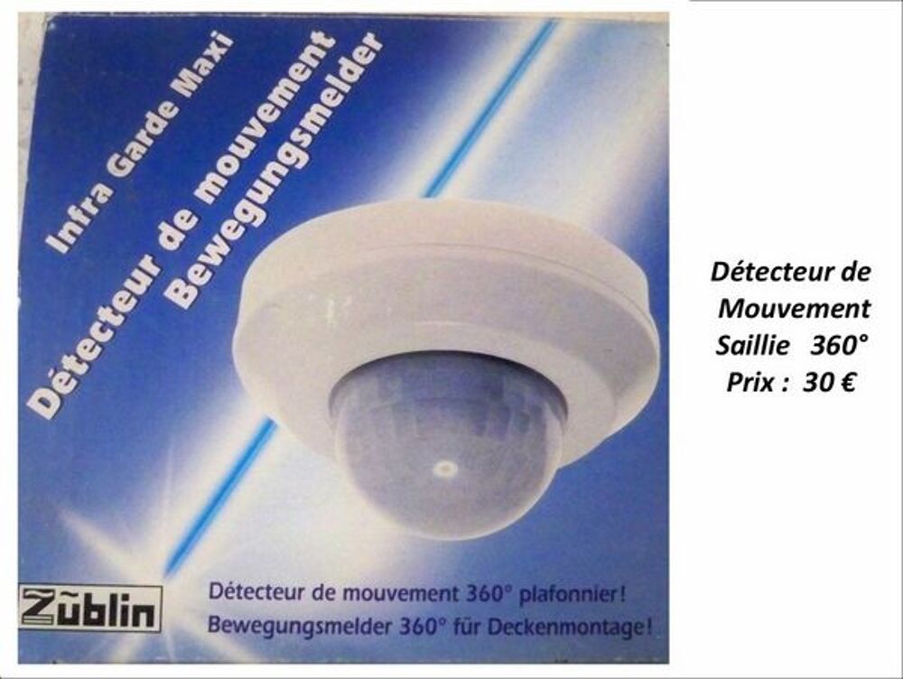 D&eacute;tecteur de mouvement Saillie 360&deg; Zublin Bricolage
