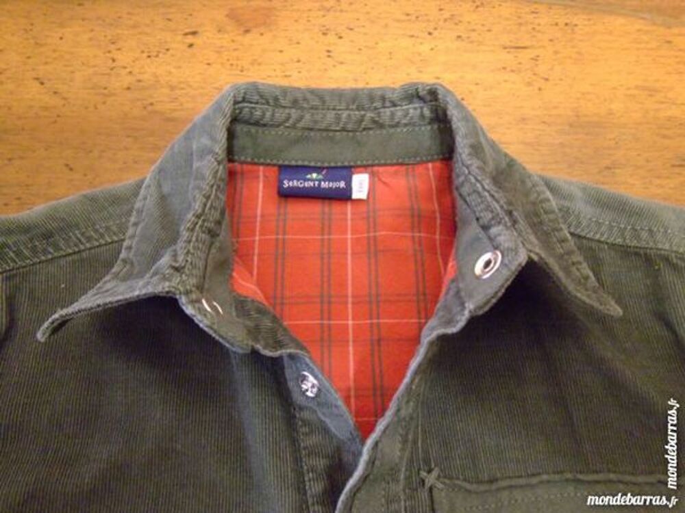 Surchemise verte en velours Sergent Major 5 ans Vêtements enfants