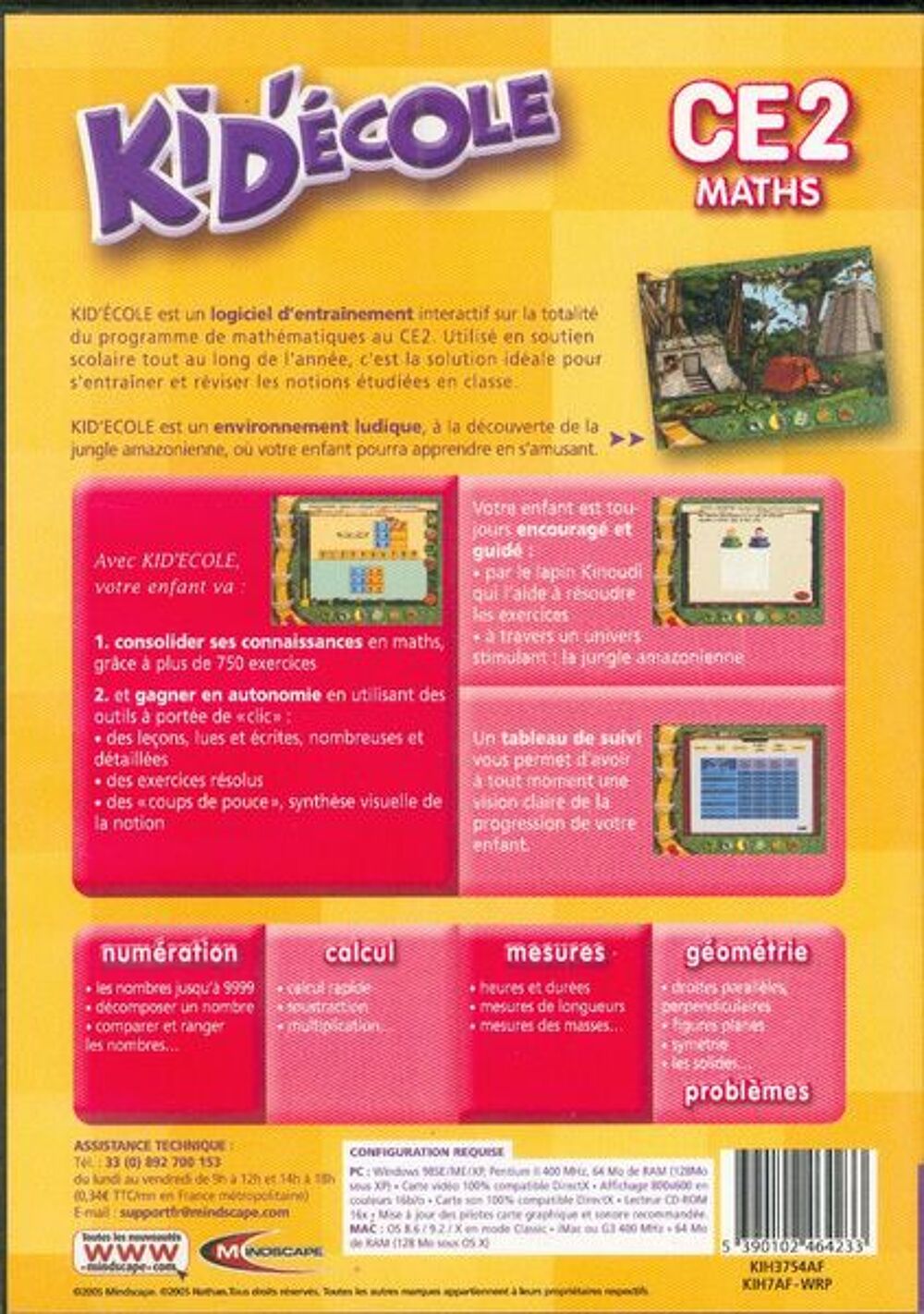 kid'&eacute;cole CE 2 - maths - 8-9 ans PC/MAC Consoles et jeux vidéos