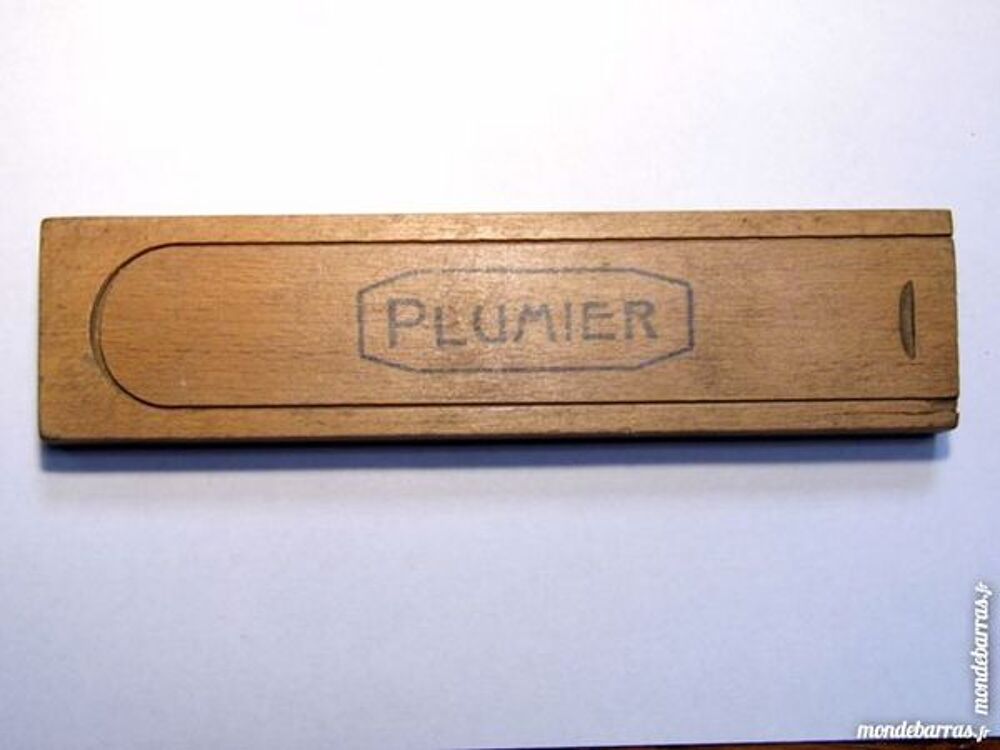 Ancien plumier bois encrier plume retro vintage Décoration
