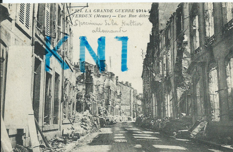 La grande guerre 1914-17, Verdun bombard 1917  3 Tours (37)