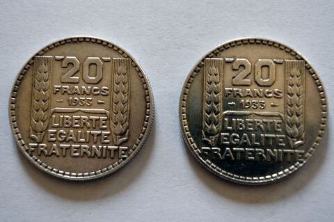Pices de 20 Francs Turin RL (1933)  0 Plouescat (29)