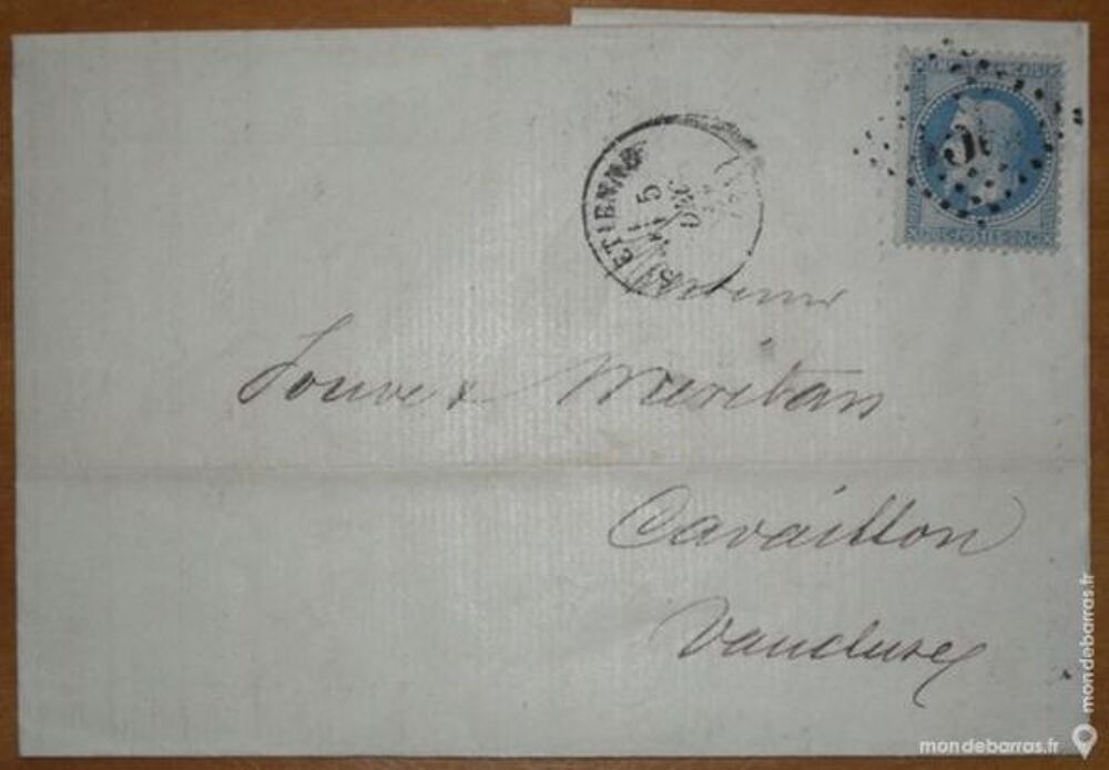 Lot de 6 enveloppes timbr&eacute;es tr&egrave;s anciennes 