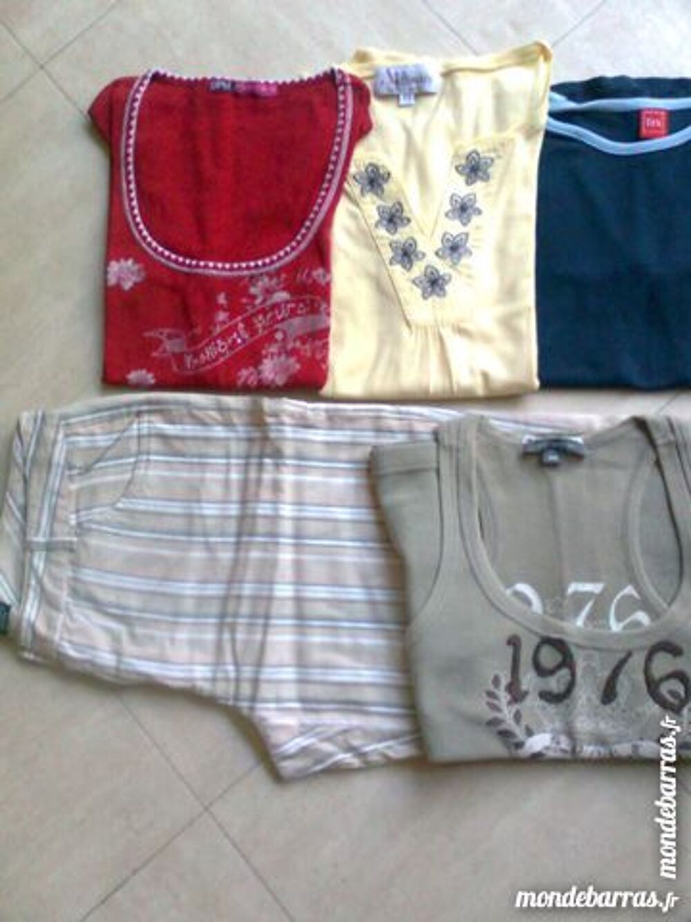 lot : pantalon + 5 tee shirts - 38/40 - zoe Vtements