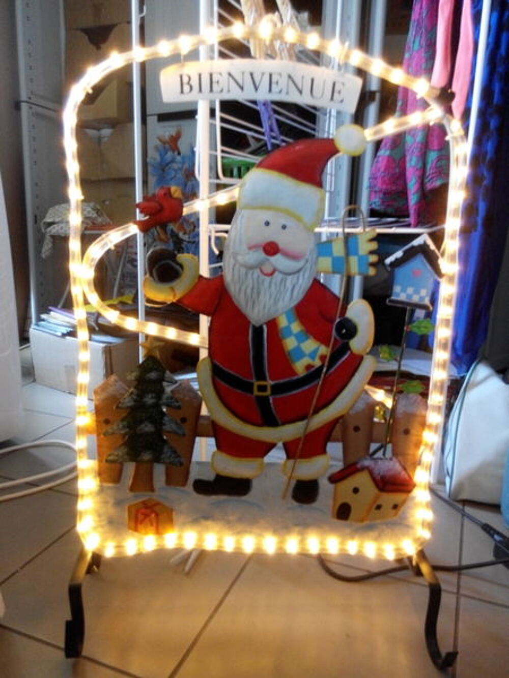 P&egrave;re Noel BIENVENUE LUMINEUX Décoration
