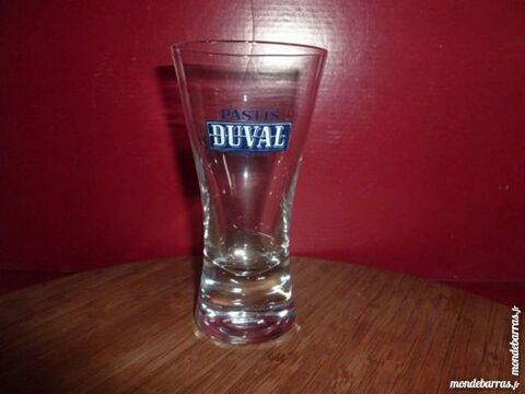 T33: 6 verres Pastis DUVAL vass logo blanc 9 Vaural (95)