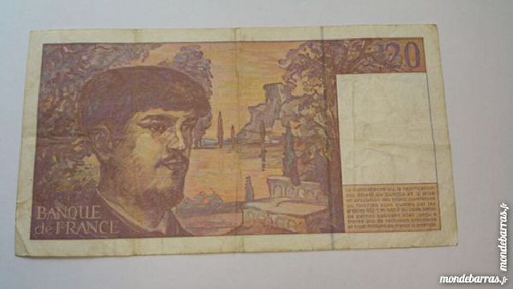 Billet 20 franc fran&ccedil;ais 