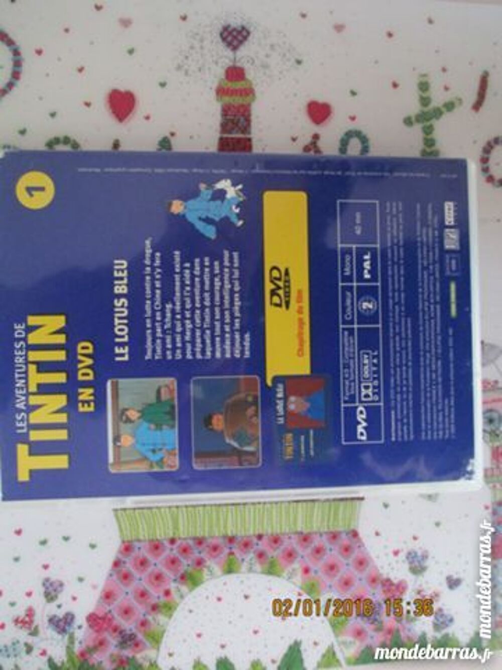 Tintin (les aventures de Tintin, le Lotus bleu) DVD et blu-ray