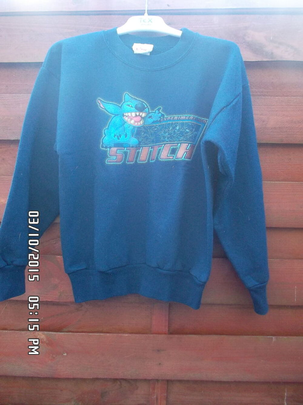 SWEAT DISNEY STITCH*JUSTE 2E*KIKI60230 Vêtements enfants