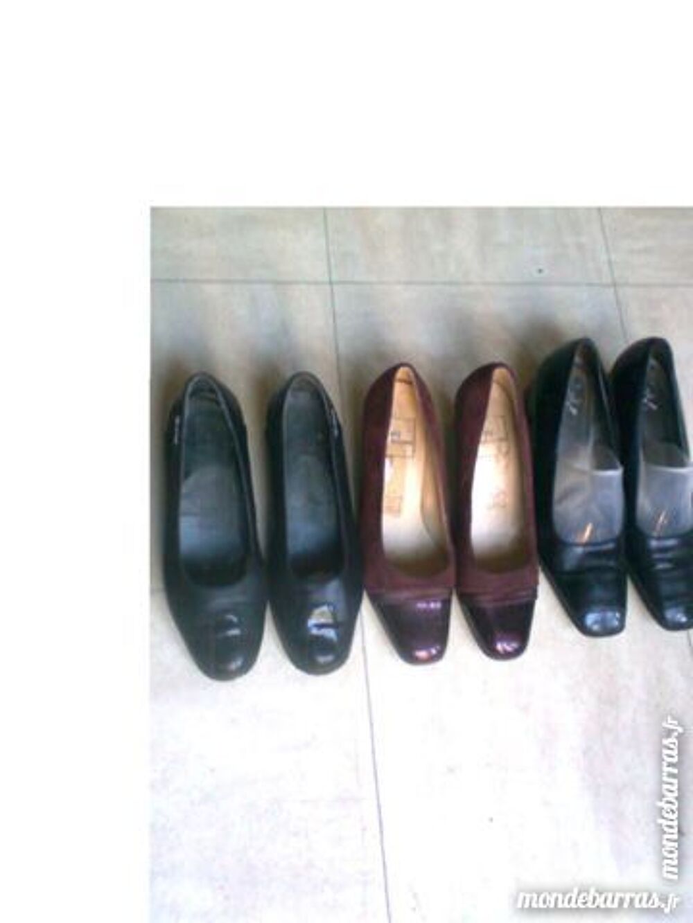 lot de 4 p. chaussures talons cuir - 38 - zoe Chaussures