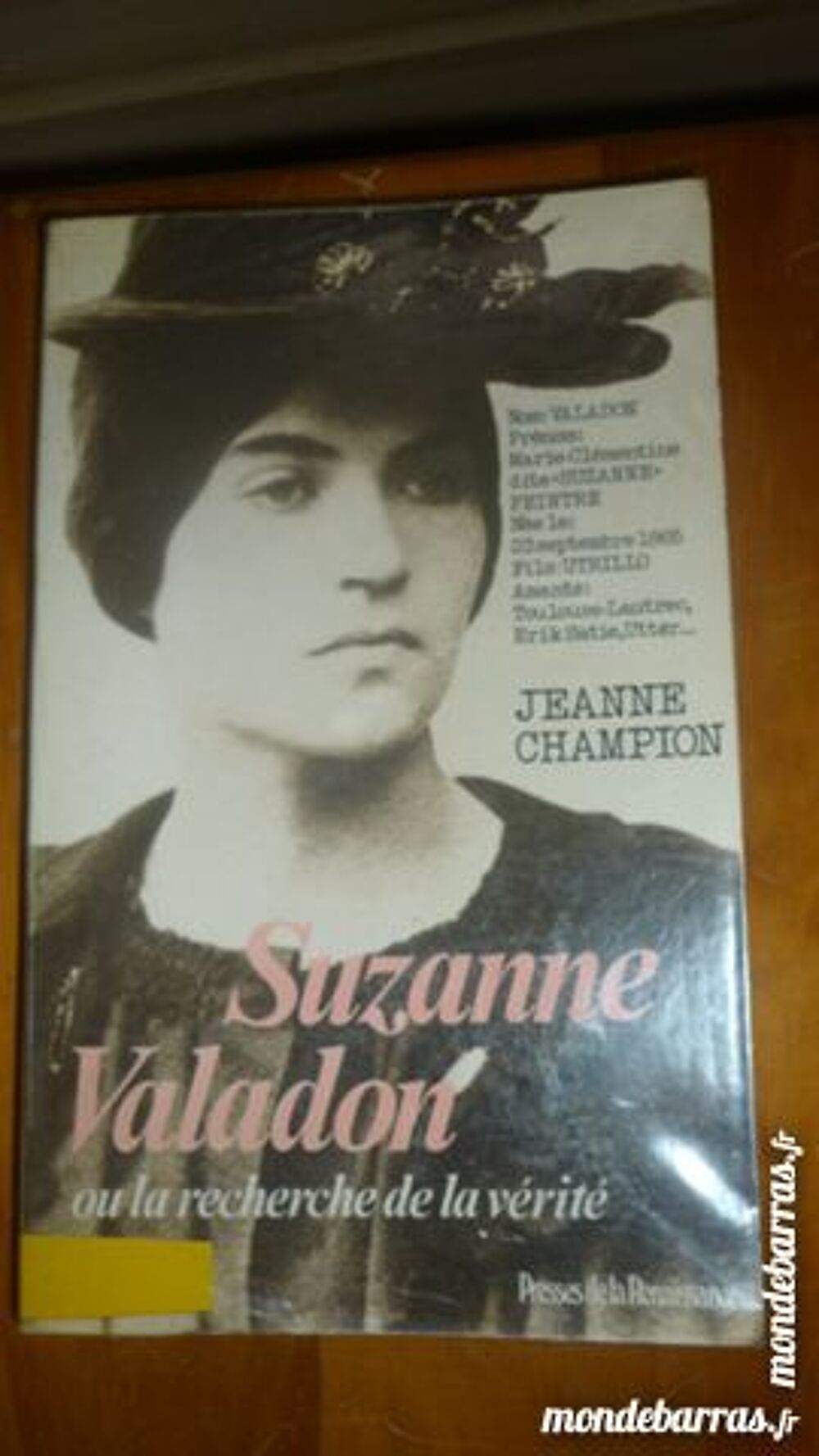 Suzanne VALADON ou la recherche de la v&eacute;rit&eacute; Livres et BD