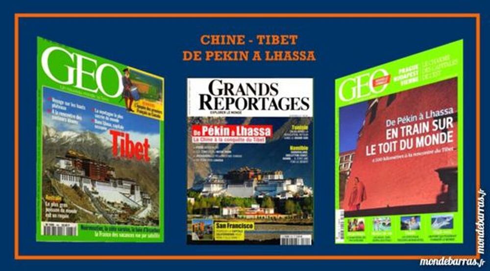 DE P&Eacute;KIN A LHASSA - Chine Tibet / prixportcompris Livres et BD