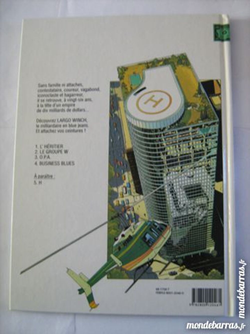 BD E O LARGO WINCH N&deg; 4 BUSINESS BLUES Livres et BD