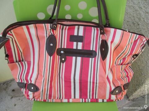 Sac de voyage week end orange  rayures 15 Goussainville (95)