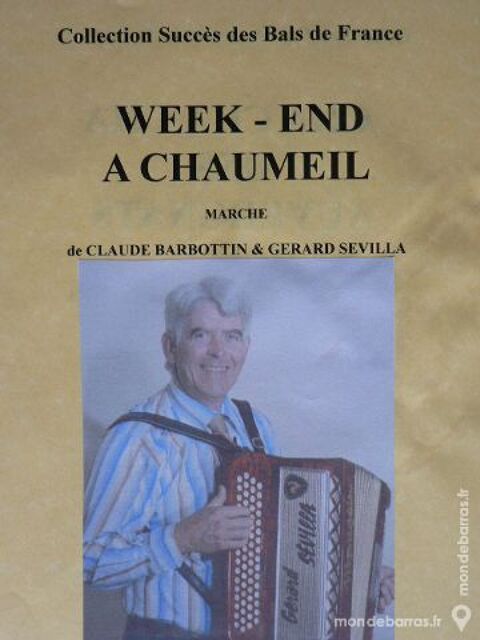Accordéon: WEEK-END A CHAUMEIL de CLAUDE BARBOTTIN 1 Clermont-Ferrand (63)