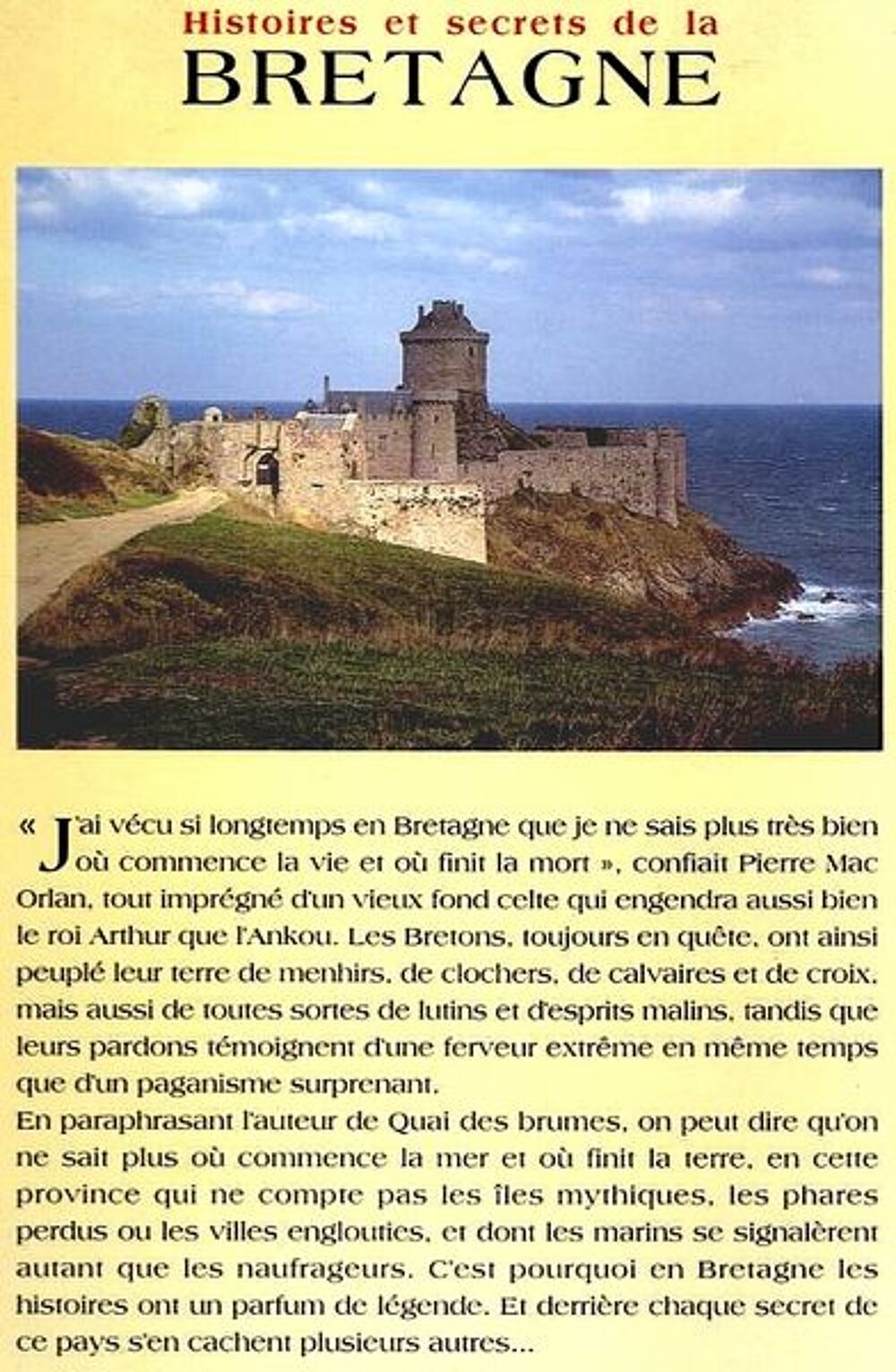 BRETAGNE - histoires et secrets / prixportcompris Livres et BD