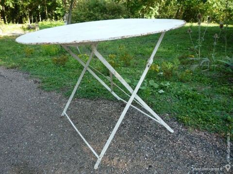 Table ronde fer forg� pliable,jardin/terrasse 85 Castres (81)