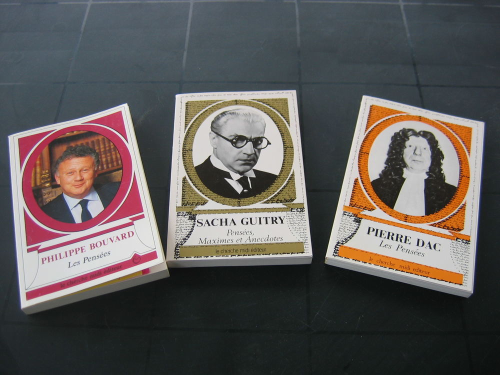 lot 3 livres: Pierre Dac, Sacha Guitry, Ph.Bouvard Livres et BD