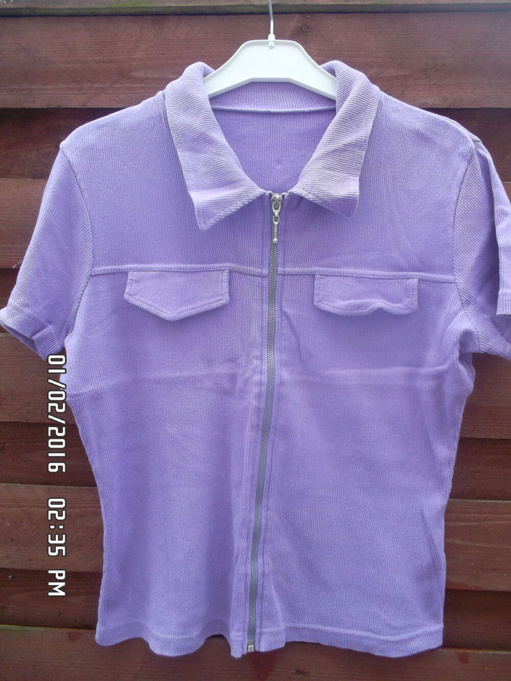 HAUT MAUVE*JUSTE 2E*KIKI60230 Vêtements