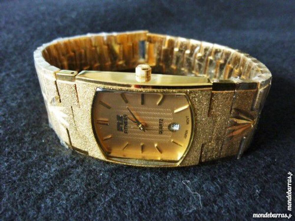 FLS FITNESS MONTRE plaqu&eacute;-or 23K unisexe DIV0427 Bijoux et montres