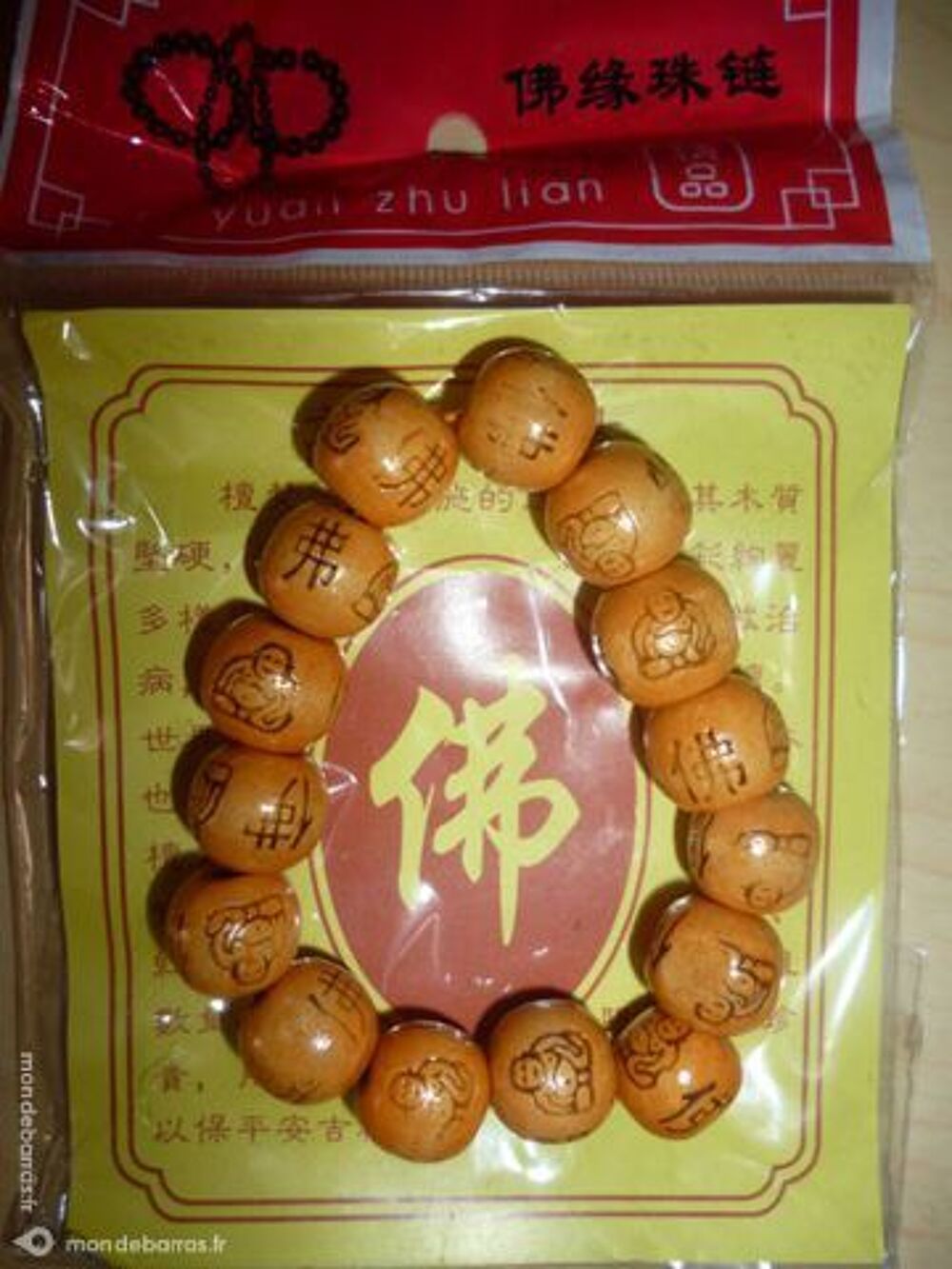 Bracelet de Bouddha en Bois Bijoux et montres