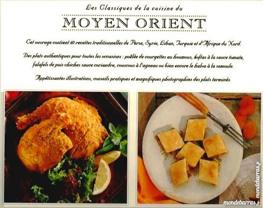 LA CUISINE DU MOYEN ORIENT / prixportcompris Livres et BD