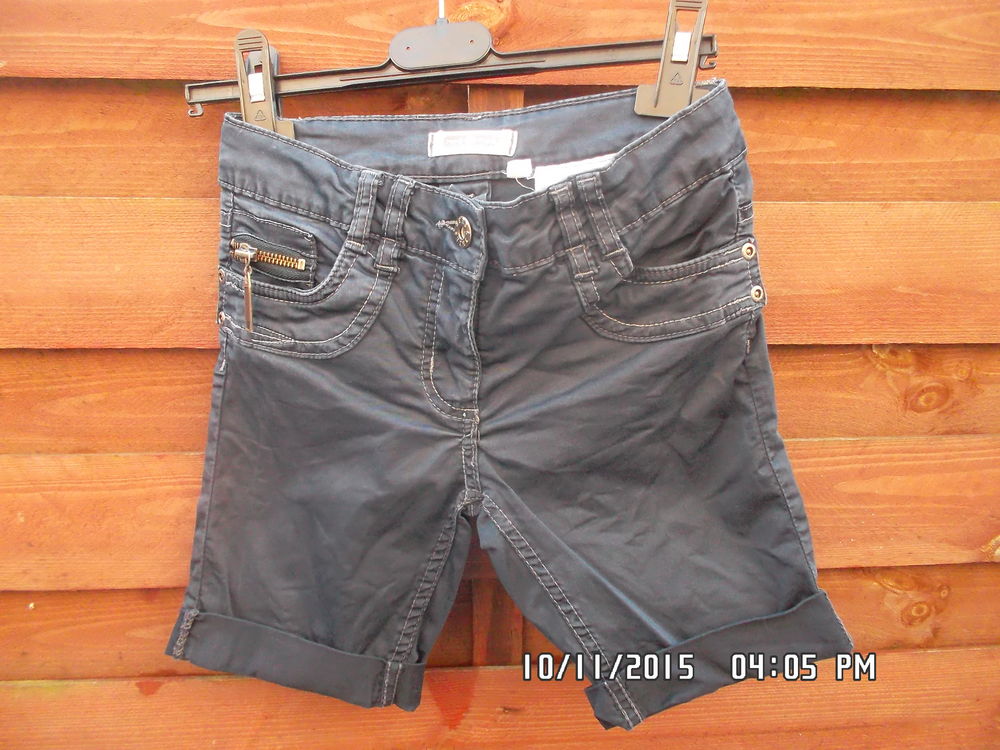 SHORT BLEU MARINE C ET A*JUSTE 1E*KIKI60230 Vêtements enfants