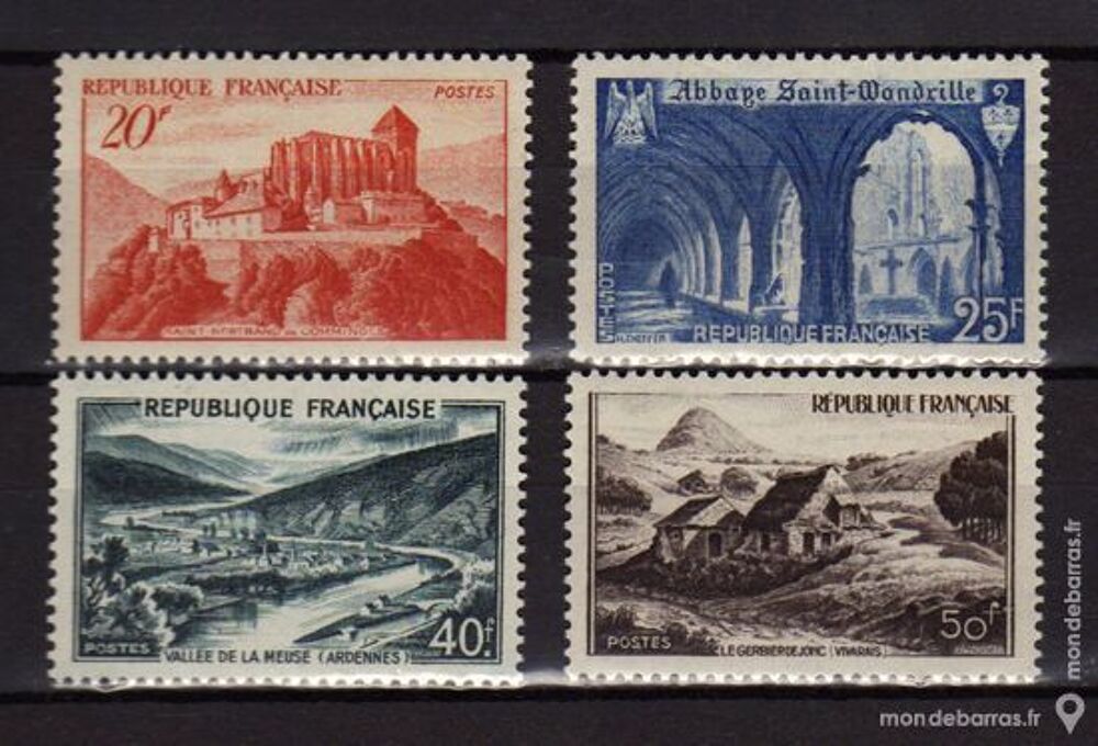 N&deg; 841A &agrave; 843 Timbres France NEUFS** An 1949 