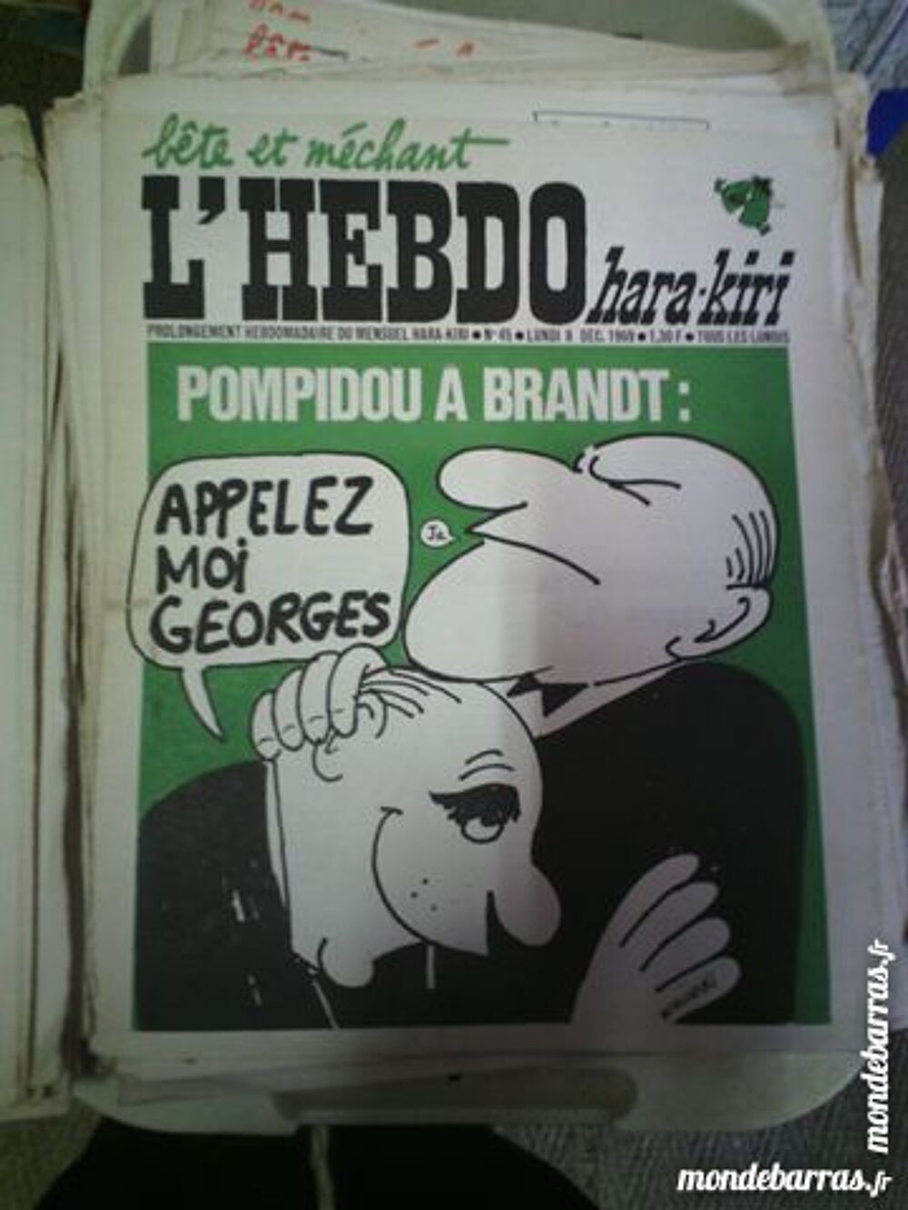 lot hebdo hara kiri n&deg; 45,47 et 69 Livres et BD