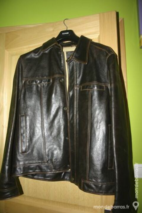 Veste en cuir marron homme 50 Montigny-en-Ostrevent (59)