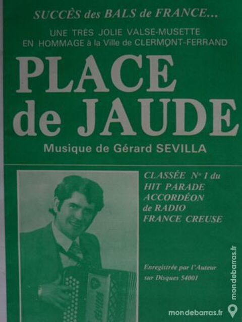 Accordeon: PLACE DE JAUDE de GERARD SEVILLA 1 Clermont-Ferrand (63)