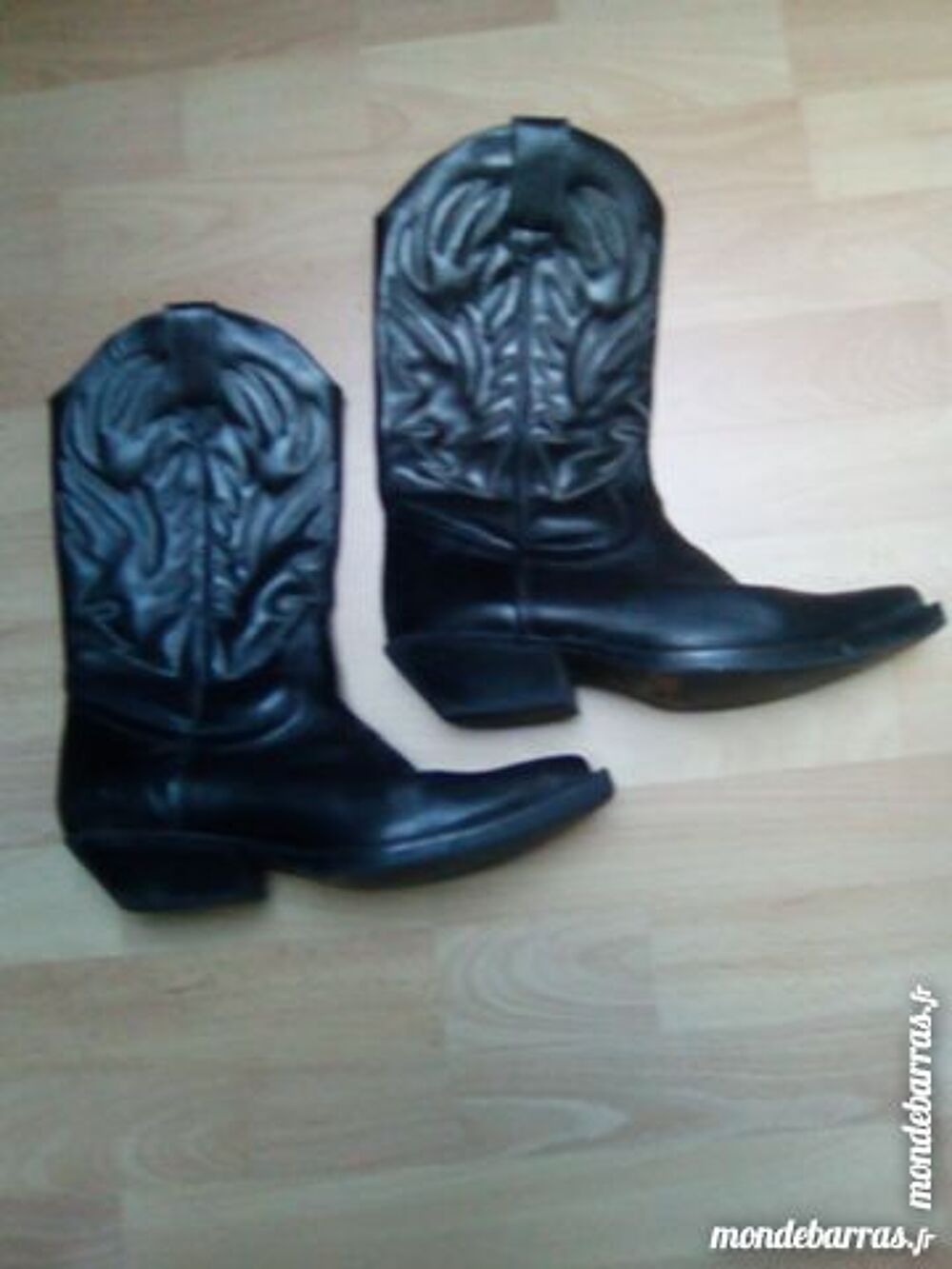 BOTTES DE COW BOY NOIRES FEMME POINTURE 39 Chaussures